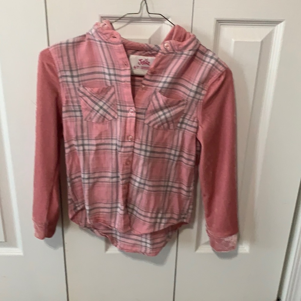 justice flannel hoodie